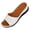 A White, variant on Women Trendy Sandals Open Toe Flat Wedge Shoes Slipper Simple Comfy Shoes Indoor Outdoor Shoes