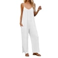 thumbnail image 3 of MuXiKeJi Clothes Jumpsuits for Women Casual Wide Leg Overalls Sleeveless Vacation Outfits One Piece Boho Printed Romper with Pocket, 3 of 8