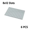 thumbnail image 1 of DIY Building Blocks 8x12 Dots Thin Figures Bricks Educational Creative Assembles Particles 9 colors Compatible All Brand CN00029-light gray, 1 of 6