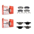 thumbnail image 1 of SIM Front Rear Semi-Metallic Brake Pads Kit for Car Subaru Crosstrek Forester Outback WRX Impreza Legacy KSM-100604, 1 of 8