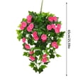 thumbnail image 3 of geerera Fake Hanging Flowers, Artificial Morning Glory Hanging Plants, Faux Spring Flowers, for Outdoor Front Door Patio Garden Balcony Home Decoration, 3 of 9