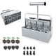thumbnail image 5 of Herramienta de jardín manual Four Block Maker | Herramienta de siembra y plantación de flores con bloqueador de suelo | Crea cuatro bloques de tierra de 2 pulgadas con agujeros | Acero recubierto, 5 of 8