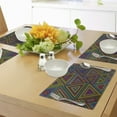 thumbnail image 4 of Ambesonne Geometric Place Mats Set of 4, Rainbow Colors Design, Standard Size, Multicolor, 4 of 6