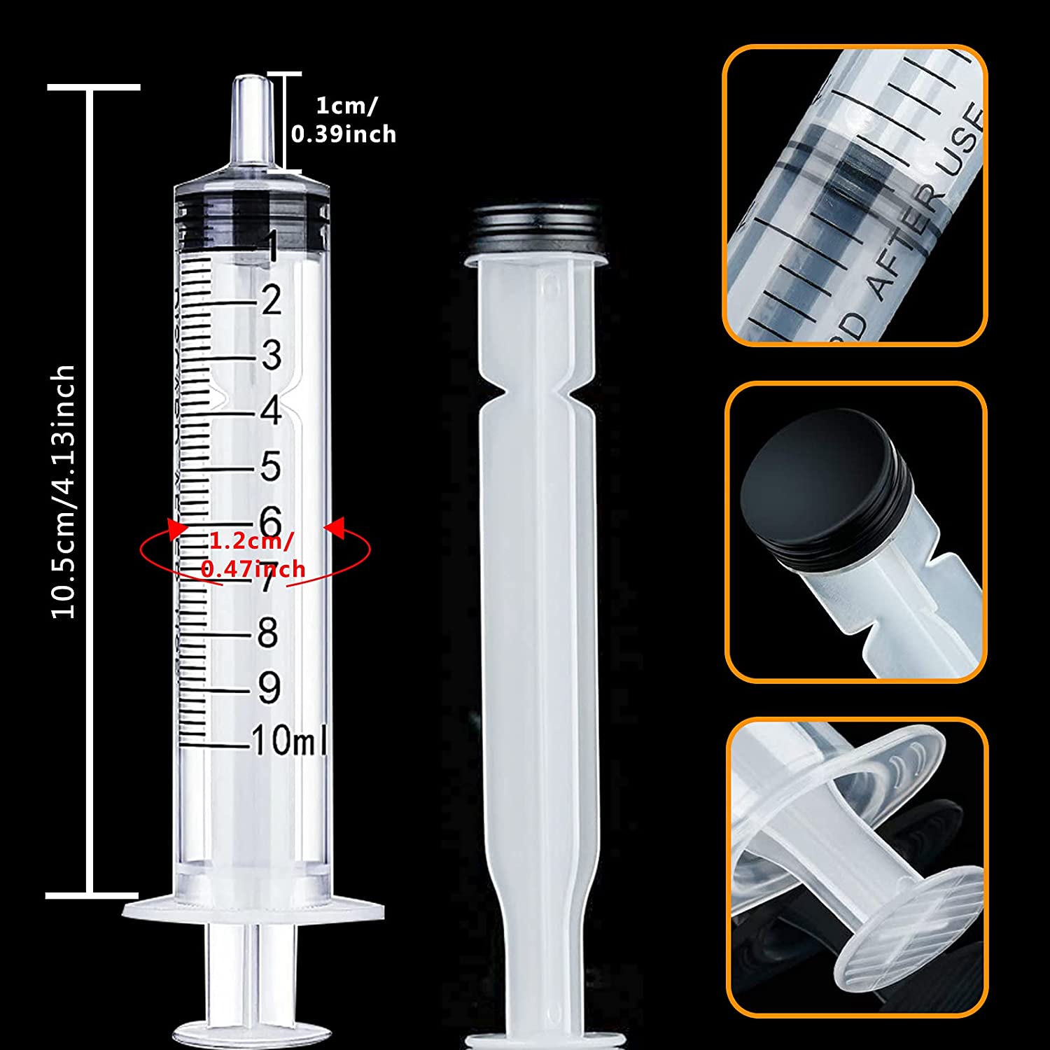 Plastic Syringe Large Syringes Tools Catheter Tip With - Temu