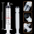 thumbnail image 4 of 20PCS 10ml/cc Plastic Syringe Without Needle,Individually Sealed,Suitable for Scientific Labs,Measuring,Watering,Refilling,Oil or Glue Applicator,Feeding Pets,Medical Student, 4 of 6