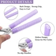 thumbnail image 3 of Clips Moelleux de Racine de Cheveux Franges Coiffure Épingles à Cheveux Paresseux Femmes Bouclés Tube Portable Voyage Rouleaux de Bigoudis Lavables 2PCS Rose, 3 of 8