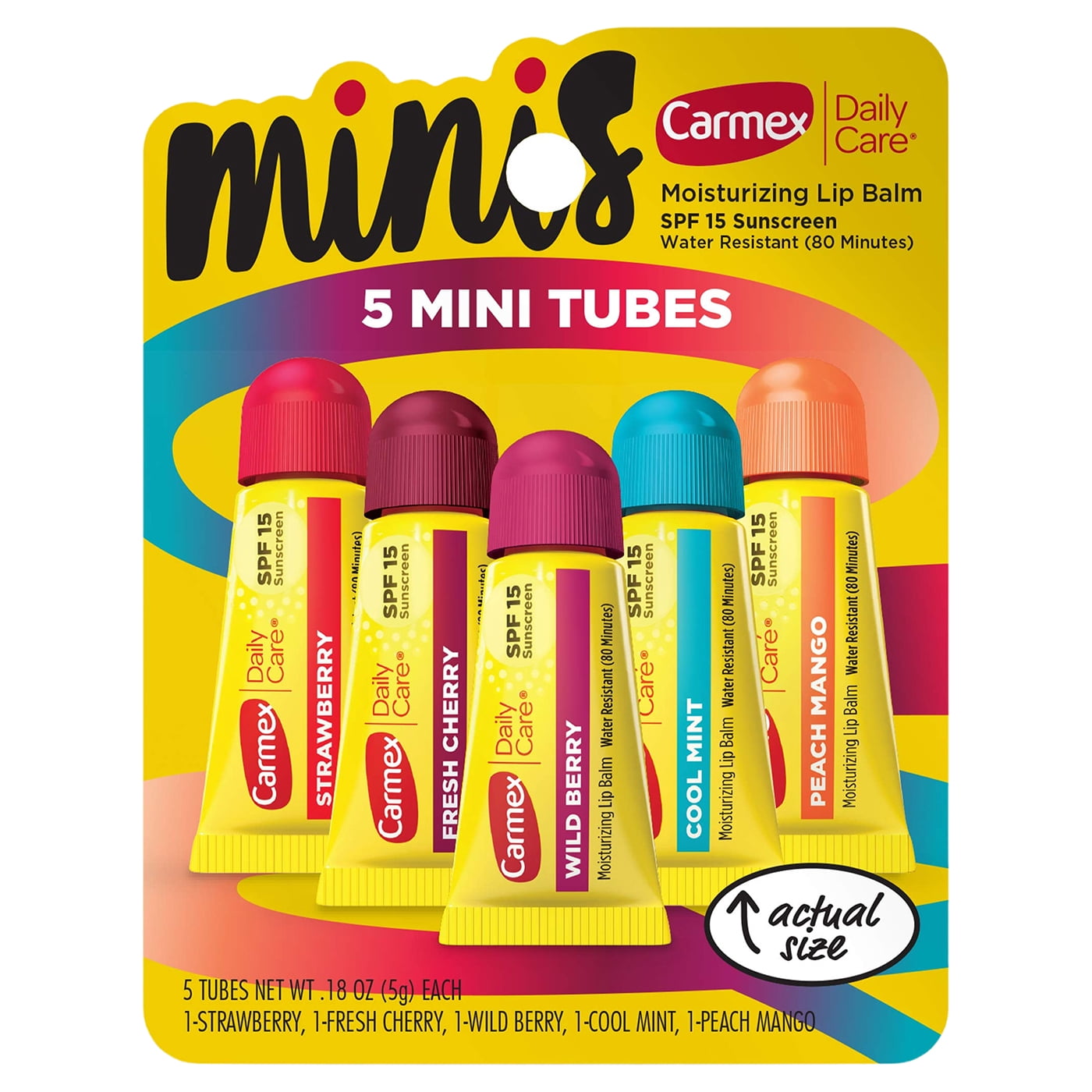 Carmex Minis Moisturizing Lip Balm (Pack of 3)