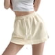 thumbnail image 1 of Minnieouse Pantalones cortos para mujer Faldas Vestido Sólido Casual Cordón Mini A-line Moda de cintura alta Verano Estilo coreano para deportes Prendas para la parte inferior del cuerpo Beige Leche L, 1 of 6