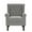 Tufted-Light Gray, variant on UIXE High Back Accent Chair Living Room Chairs Upholstered Armchair in Fabric Retro Wingback Arm Chair, Gray Tufted
