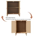 thumbnail image 2 of CBJCBJ Retro 34" Sideboard Buffet Cabinet with Storage, Accent Cabinet for Dining Room, Living Room,Wood, 2 of 13
