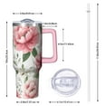 thumbnail image 2 of OBREWU Pioneer Flower Tumbler with Handle and Lid,Pioneer Flower 40oz Double Wall Vacuum Insulated Tumbler,Cups Gift for Women and Men, 2 of 7