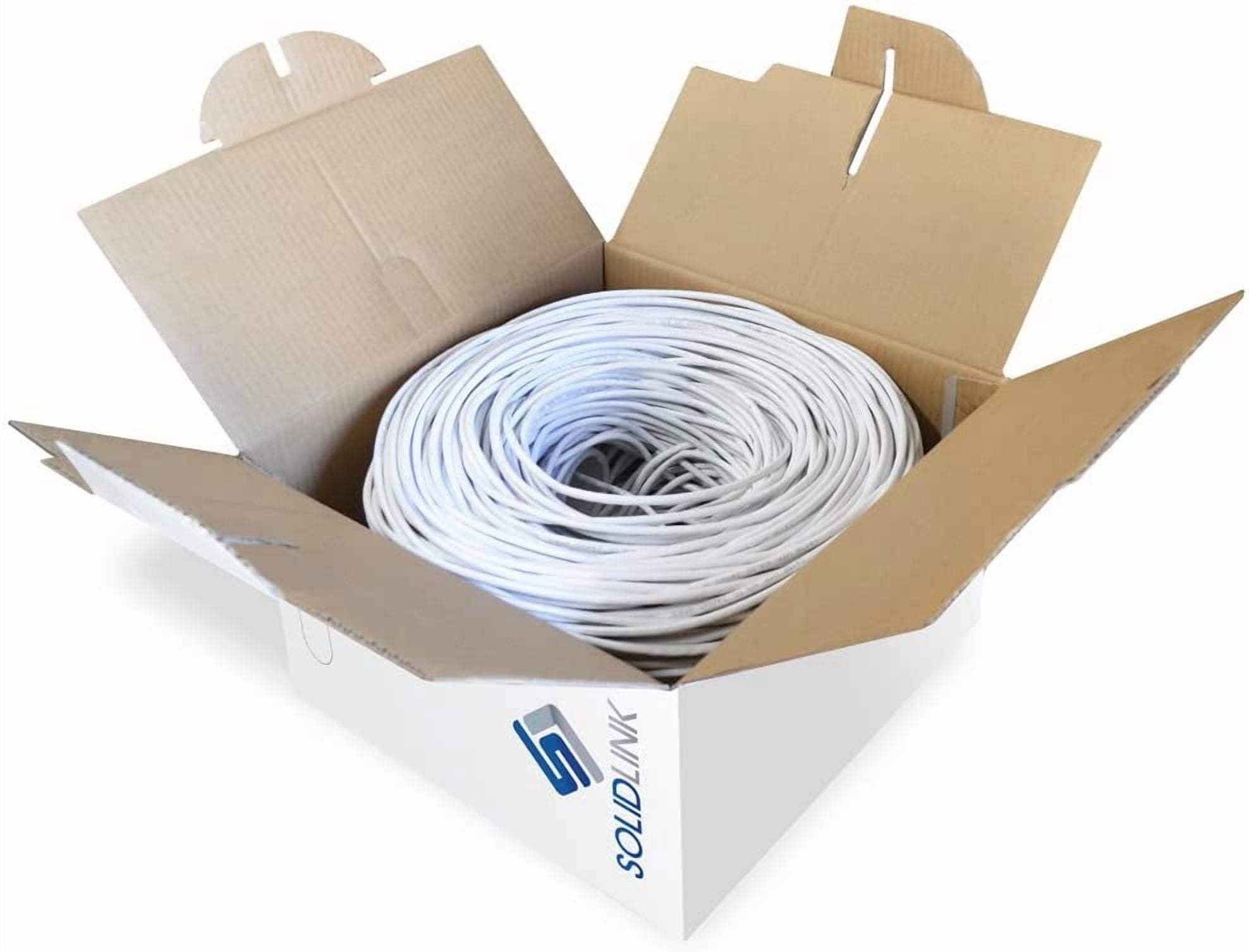 Solidlink Solidlink - Sl600 Cat5E 1000Ft Premium Utp Ethernet Cable 24Awg 1000 Feet Lan Network Wire Electronic_Cable
