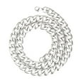 thumbnail image 6 of SAYFUT 27.5 Inch Stainless Steel Silver Tone Chain Cuban Curb Mens Necklace 3/ 5/ 7/ 9/ 11mm, 6 of 7