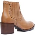 thumbnail image 3 of JUSTINREESS Hero Women's Studded Leather Chelsea Cowboy Boot In Tan Size 9, 3 of 6