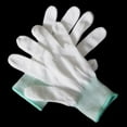 thumbnail image 3 of Free Shipping 10Pairs/lot Nylon PU Finger Coated Gloves White Coated Glove Anti-static Gloves Clean Knitted Gloves, 3 of 7