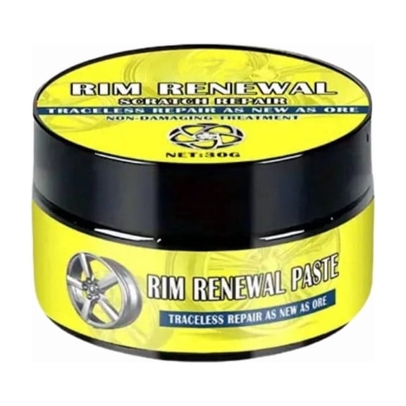30g Car Wheel Scratch Repair Polishing Paste Kit, Rust Removal and Restoration with Sponge, Safe for Alloy and Aluminum Wheels, Perfect for DIY Maintenance