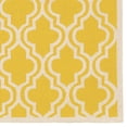 thumbnail image 2 of Riverbay Furniture 5' x 7' Hand Hooked Quatrefoil Wool Rug in Yellow, 2 of 3