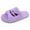 Purple, variant on Warm House Slippers for Women Open Toe Comfortable Lightweight Bedroom Shoes for Indoor Outdoor Travel
