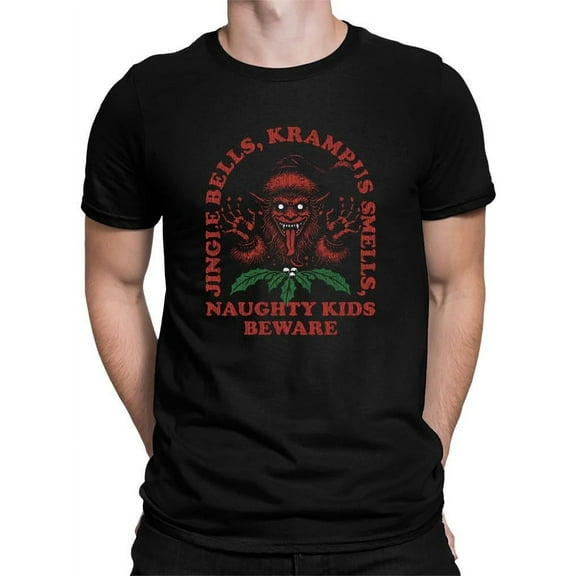 Jingle Bells, Krampus Smells Dark Holiday Humor T-shirt Men's