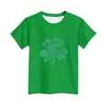 thumbnail image 5 of CLOISE Kids Girls Boys Short Sleeve T Shirts St Patricks Day Green Tops Crewneck Holiday Irish Themed Pullover Holiday Blouses, 5 of 5