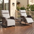 thumbnail image 2 of Bellefurn Outdoor Rocking Recliner Chairs,Patio Wicker Rocking Chairs Outdoor Lounge Chairs with Adjustable Backrest & Footrest,Reclining Lounge Rocker Chair for Outdoor,Fire Pit,Pool,Garden, 2 of 10