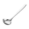 thumbnail image 1 of Monstrate Cuchara para salsa de acero inoxidable, espejo portátil pulido, antióxido, para cocina, restaurante, accesorios para cucharón de Type2 NO2, 1 of 6