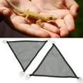 2Pcs Triangular Bearded Dragon Hammock Soft Replaceable Lizards Hammock