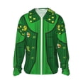thumbnail image 1 of Balery St Patrick's day Sudadera ligera de manga larga con capucha y protección solar UPF 50+ para hombre y mujer, ideal para pesca y running-Large, 1 of 7