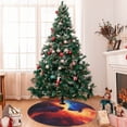 thumbnail image 7 of Picia Red And Blue Fire Wolf Print Christmas Tree Skirt , Christmas Tree Skirt Ornaments for Merry Christmas Holiday Party Decorations Indoor Outdoor-30", 7 of 7