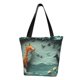 thumbnail image 1 of Fotbe Paper Fox Crow Fantasy Bolsa de Playa con Estampado, Bolsa de Hombro, Bolsa de Mano Espaciosa, Bolsa de Viaje Ligera, Bolsa de Compras Versátil, 1 of 6