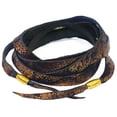 thumbnail image 1 of VANGANIA pulsera de piel unisex con baño de oro intención gratitud, 1 of 5
