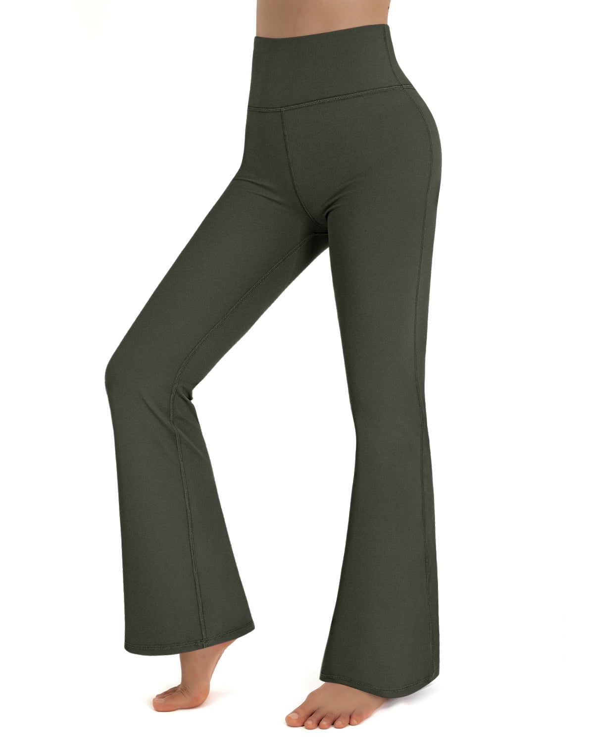 Eodora Bootcut Yoga Pants High Waist Bootleg Pant Tummy Control Pure ...