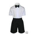 thumbnail image 4 of Black Boys Baby Toddler Vest Sets Shorts Suits Extra Satin Color Bow tie Sz S-4T, 4 of 6