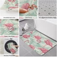 thumbnail image 6 of Kitchen Mat Rug 1 PCS Flamingos Tropical Plants Runner Rug Anti-Fatigue Comfort Memory Foam Standing Mat Non-Slip Floor Door Mat for Bathroom Bedroom 16x47in, 6 of 6