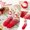 Red-A, variant on Christmas Socks for Women, No Lint Thick Warm Mid-Calf Holiday Socks with Festive Print, Cozy Soft Winter Sleep & Floor Socks, Perfect for Gift Exchange