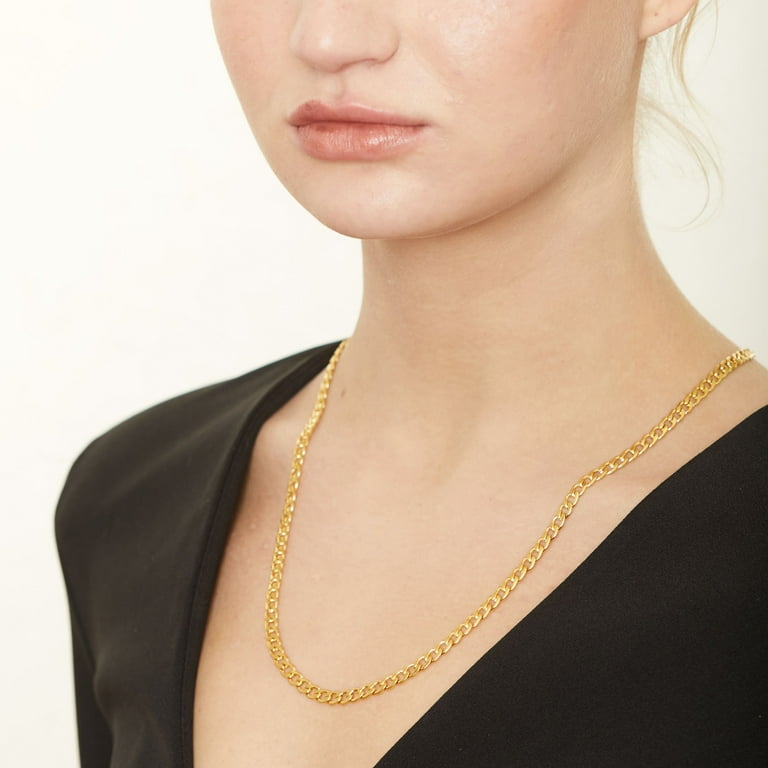 24k sale curb chain