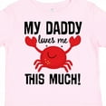 thumbnail image 4 of Inktastic Daddy Loves Me Childs Crab Boys or Girls Toddler T-Shirt, 4 of 5
