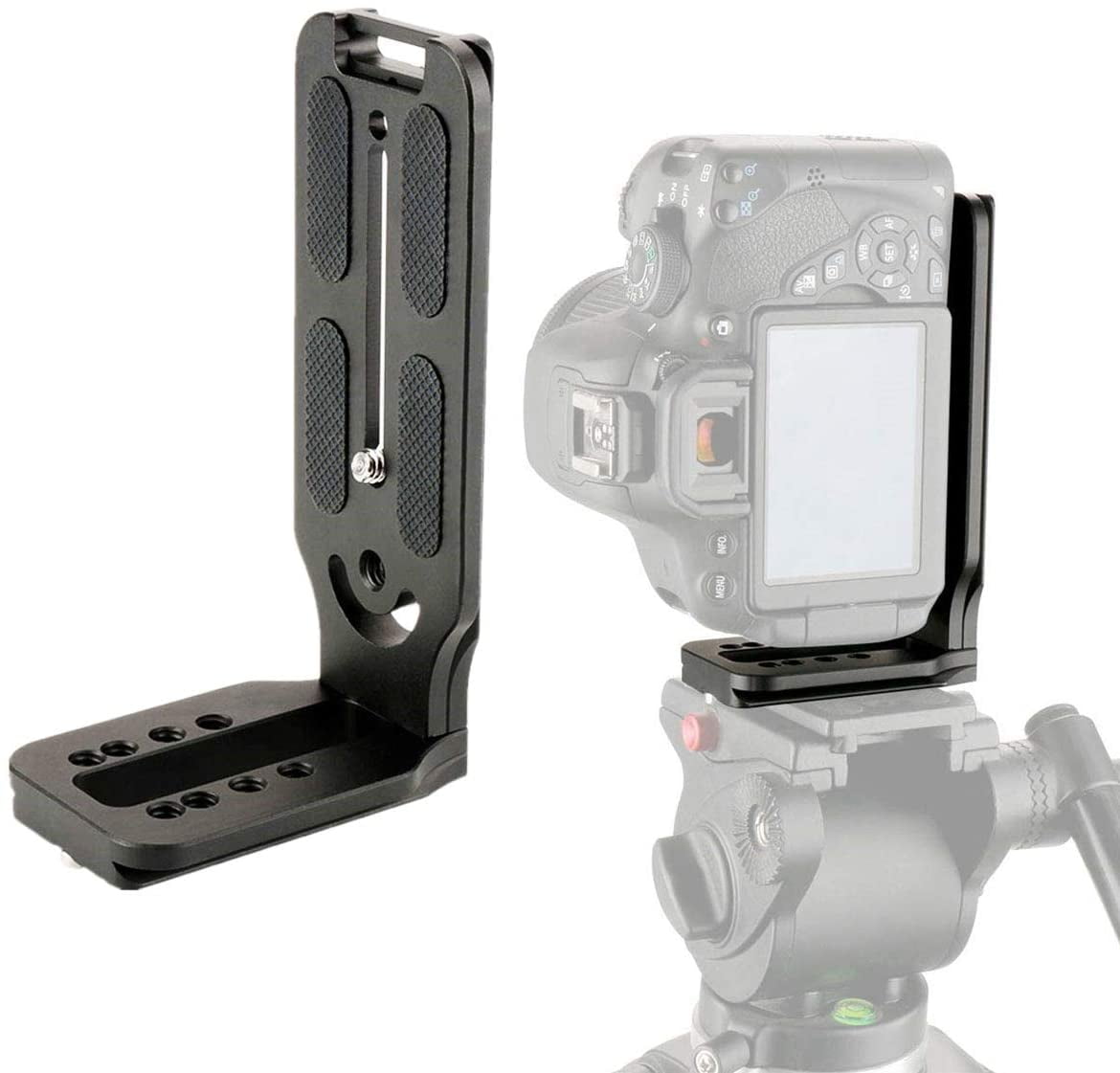 Video Vertical Shooting L Bracket for DSLR Camera Tripod Head Quick