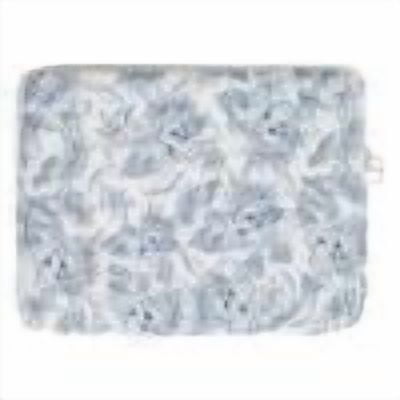 15Inch Laptop Sleeve Quilted Laptop Bag Floral Laptop Carrying Case Decor Bag (dark blue L)