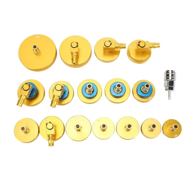 Brake Fluid Bleeder Adapter Kit, Master Cylinder Bleeder Tool Kit 17PCS Quick Connector with Storage Box for Vehicles Brake Fluid Bleeding Or Refilling