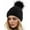 Black, variant on Holzkary Winter Hats for Men Women Fleece Lined Beanie Warm Cuffed Soft Knit Outdoor Skull Cap Womens Winter Knitted Hat with Faux Pom Warm Knit Cap for Women Black One Size
