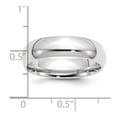 thumbnail image 3 of Platinum Solid Polished 6mm Comfort-Fit Wedding Band Ring Size 8 Wedding Band for Women and Men, 3 of 5