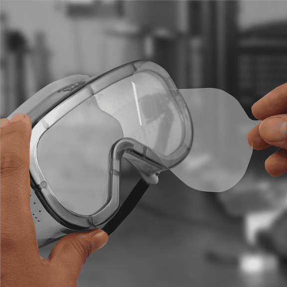 SAS Safety pk of 10 Peel-Off Lens Covers for Overspray Goggles 5110