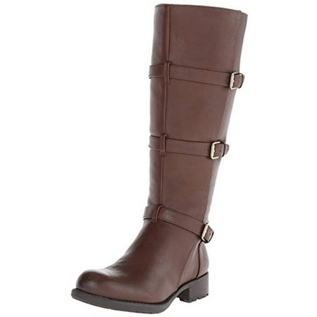 Franco Sarto Womens Petite Wide Calf Faux Leather Motorcycle (Best Boot Shaft Height For Petites)