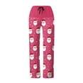 thumbnail image 5 of Antqov Womens Pajama Pants, Christmas Print Drawstring Fashionable Straight Pants, Home Festive Gatherings Comfortable Casual Pants, 5 of 6