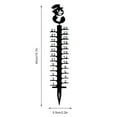 thumbnail image 3 of POINTERTECK 24” Snow Measuring Stake Iron Anti-Rust Snow Gauge Decorative and Cute Snow Thickness Measuring Ruler Metal Garden Snowfall Gauge Stick Yard, 3 of 8