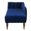 thumbnail image 5 of Samuel Tufted Roll Arm Chaise Lounge Navy Blue, 5 of 12