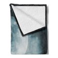thumbnail image 2 of Night Sky Soft Flannel Fleece Blanket, Big Full Moon over a Fantasy Castle on Hill Clouds Rocks Valley View, Cozy Plush for Indoor and Outdoor Use, 70" x 90", Green Black Slate Blue, by Ambesonne, 2 of 5