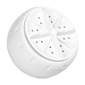 Portable blanc Mini Usb laveuse la turbine pour sous-vêtements Chaussettes Voyage Camping Compact 3.93X3.93X2.75In