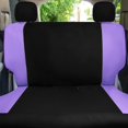 thumbnail image 5 of FH Group Universal Fit Purple Car Seat Covers, Chevron Cloth Seat Protector for Trucks, SUVs & Vans, Washable - Full Set, 5 of 10